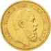 GERMAN STATES, 20 Mark, 1876, Freudenstadt, KM #625, AU(55-58), Gold, 7.94