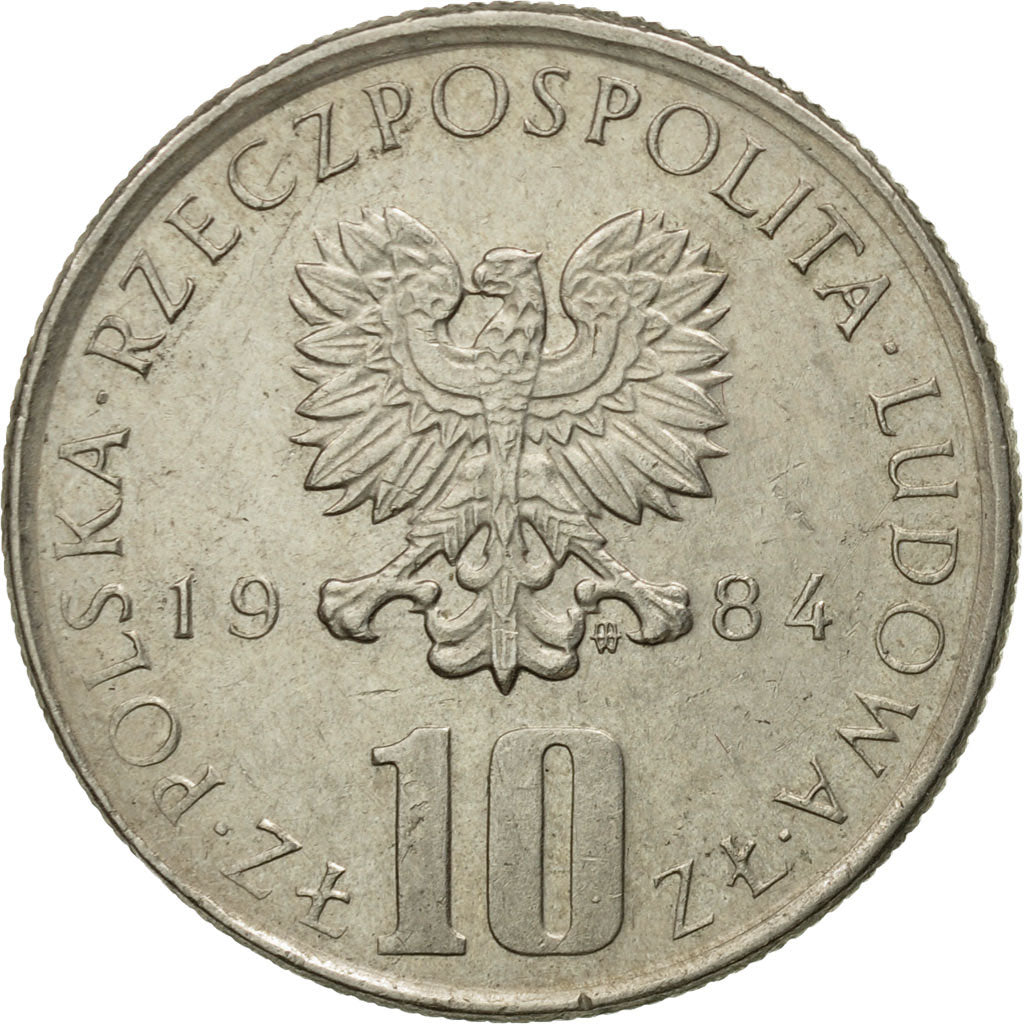 Monnaie, Pologne, 10 Zlotych, 1984, Warsaw, TTB, Copper-nickel, KM:73
