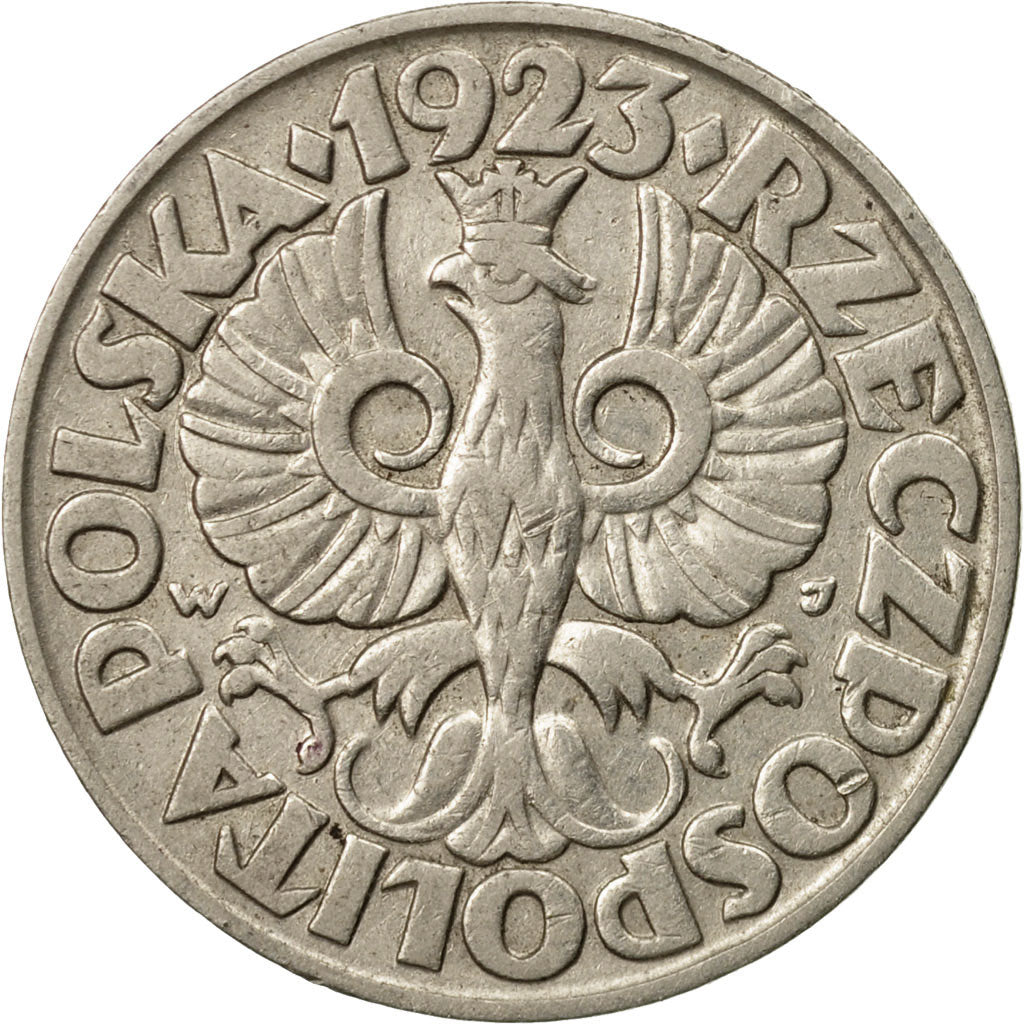 Coin, Poland, 50 Groszy, 1923, Warsaw, EF(40-45), Nickel, KM:13
