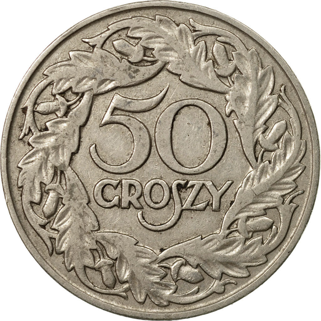 Coin, Poland, 50 Groszy, 1923, Warsaw, EF(40-45), Nickel, KM:13