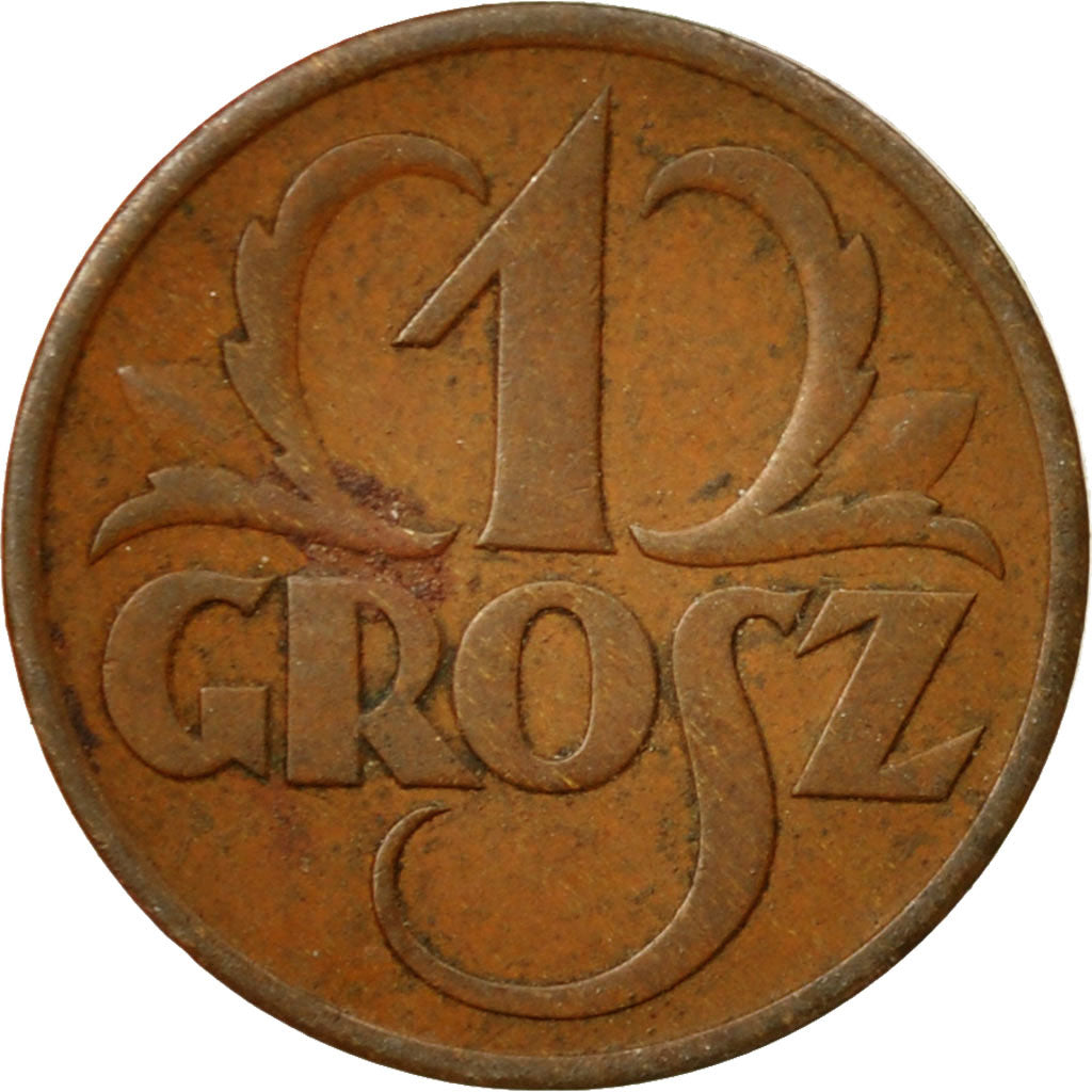 Coin, Poland, Grosz, 1938, Warsaw, EF(40-45), Bronze, KM:8a