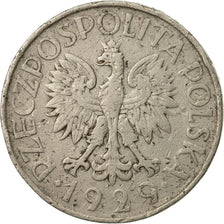 Coin, Poland, Zloty, 1929, Warsaw, EF(40-45), Nickel, KM:14