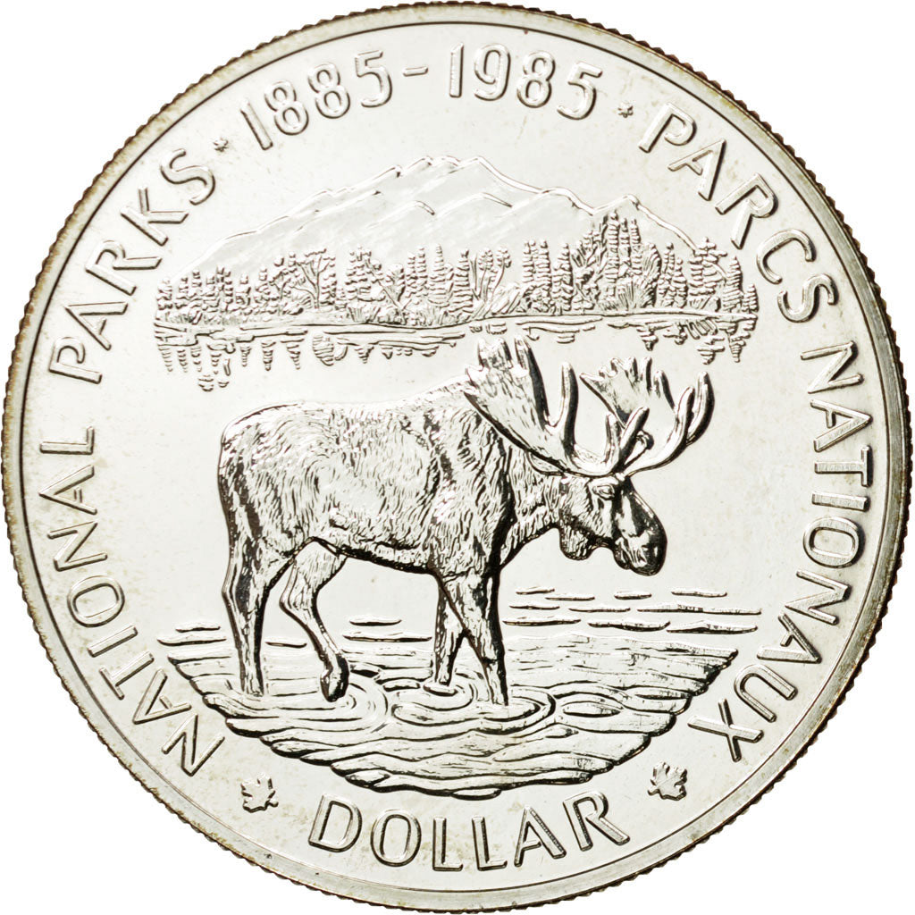 Coin, Canada, Elizabeth II, Dollar, 1985, Royal Canadian Mint, Ottawa