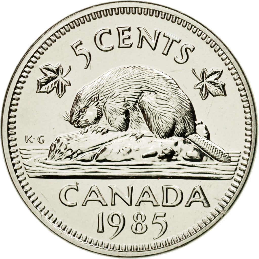 Coin, Canada, Elizabeth II, 5 Cents, 1985, Royal Canadian Mint, Ottawa, MS(63)