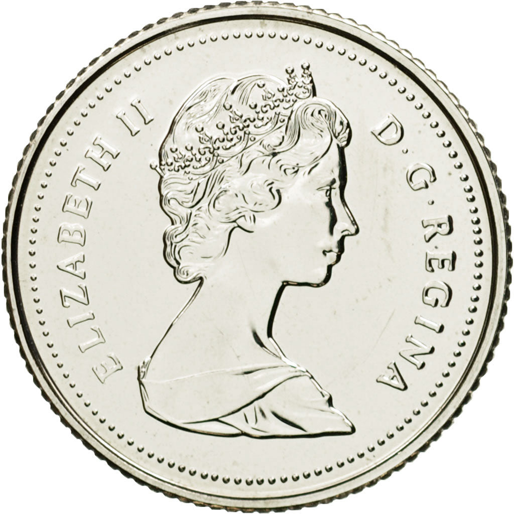 Moneta, Canada, Elizabeth II, 10 Cents, 1985, Royal Canadian Mint, Ottawa, SPL