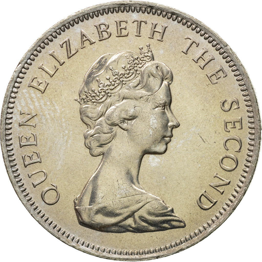 Coin, Falkland Islands, Elizabeth II, 10 Pence, 1982, MS(63), Copper-nickel