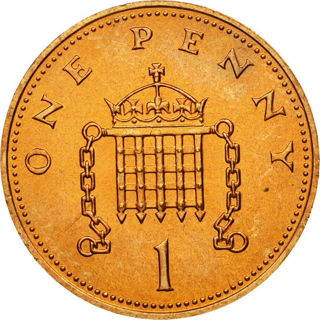 Coin, Great Britain, Elizabeth II, Penny, 1984, MS(63), Bronze, KM:927