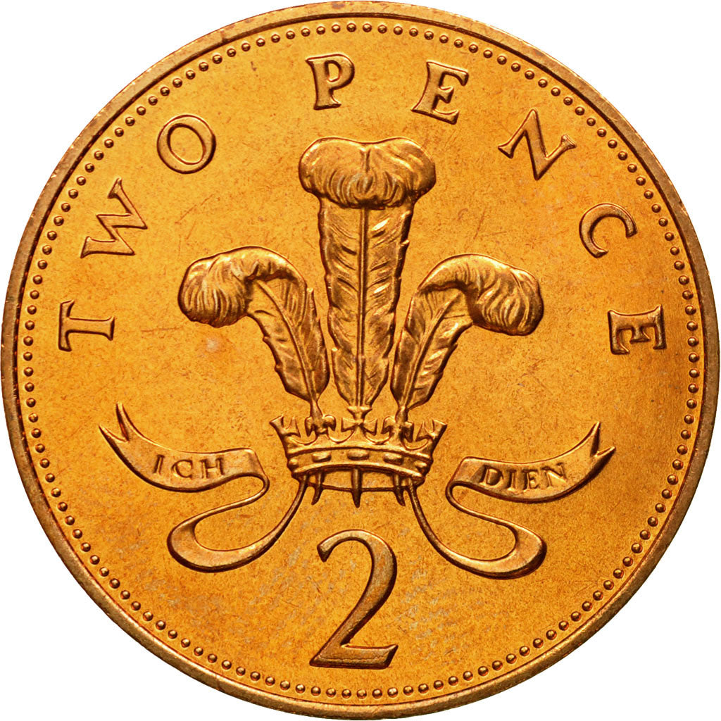 Coin, Great Britain, Elizabeth II, 2 Pence, 1984, MS(63), Bronze, KM:928