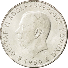 Münze, Schweden, Gustaf VI, 5 Kronor, 1959, VZ+, Silber, KM:830
