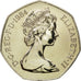 Coin, Great Britain, Elizabeth II, 50 Pence, 1984, MS(63), Copper-nickel, KM:932