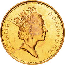 Coin, Great Britain, Elizabeth II, Penny, 1985, MS(63), Bronze, KM:935