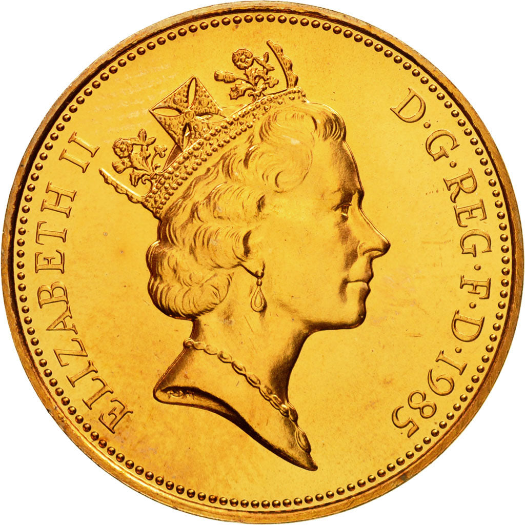 Coin, Great Britain, Elizabeth II, 2 Pence, 1985, MS(63), Bronze, KM:936