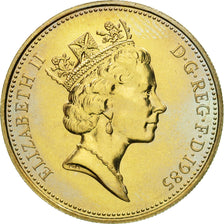 Coin, Great Britain, Elizabeth II, 5 Pence, 1985, MS(63), Copper-nickel, KM:937