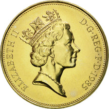 Coin, Great Britain, Elizabeth II, 10 Pence, 1985, MS(63), Copper-nickel, KM:938