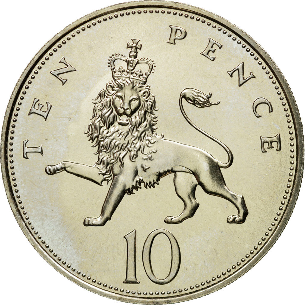 Coin, Great Britain, Elizabeth II, 10 Pence, 1986, MS(63), Copper-nickel, KM:938