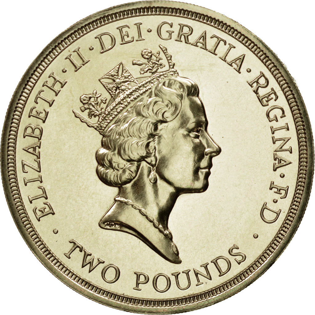 Monnaie, Grande-Bretagne, Elizabeth II, 2 Pounds, 1986, SPL, Nickel-brass