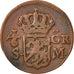 Svezia, Carl XII, 1/6 Ore, S.M., 1718, BB, Rame, KM:334