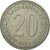 Coin, Yugoslavia, 20 Dinara, 1985, EF(40-45), Copper-Nickel-Zinc, KM:112