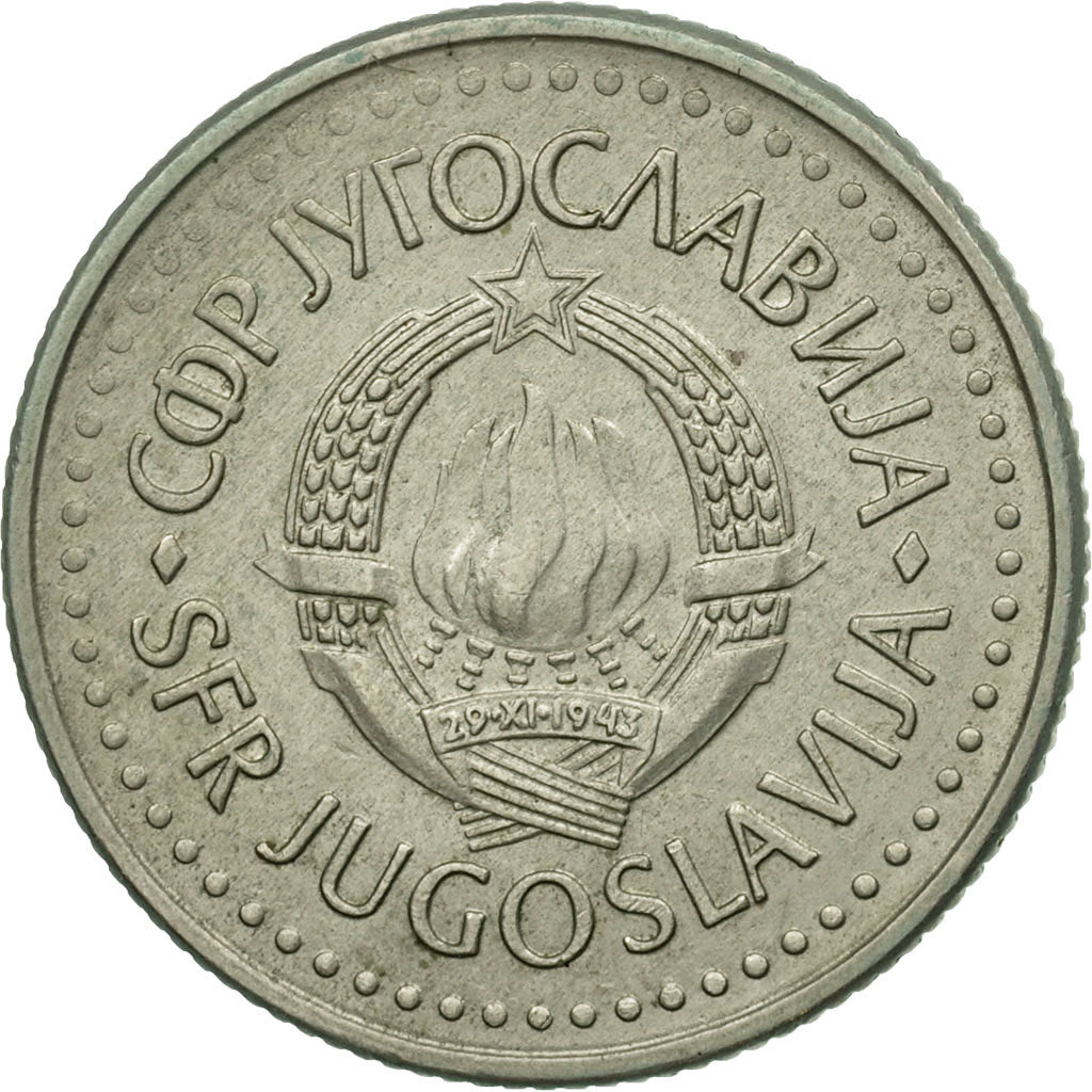 Coin, Yugoslavia, 10 Dinara, 1986, EF(40-45), Copper-nickel, KM:89