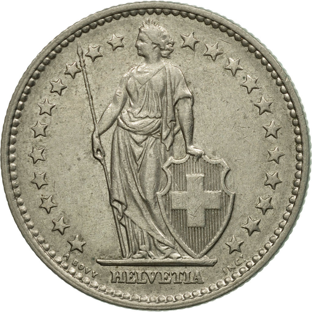 Coin, Switzerland, 2 Francs, 1969, Bern, AU(55-58), Copper-nickel, KM:21a.1