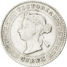 CEYLON, 10 Cents, 1892, KM #94, EF(40-45), Silver, 1.15