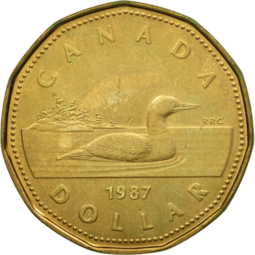 Coin, Canada, Elizabeth II, Dollar, 1987, Royal Canadian Mint, Ottawa