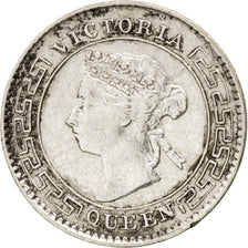 Monnaie, Ceylon, Victoria, 10 Cents, 1893, TTB, Argent, KM:94