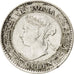Moneda, Ceilán, Victoria, 10 Cents, 1893, MBC, Plata, KM:94