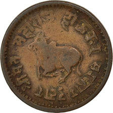 INDIA-PRINCELY STATES, 1/4 Anna, 1890, Indore, KM #33.3, VF(20-25), Copper, 27,.