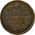 Moneta, Italia, Vittorio Emanuele II, 10 Centesimi, 1866, Birmingham, MB+, Rame