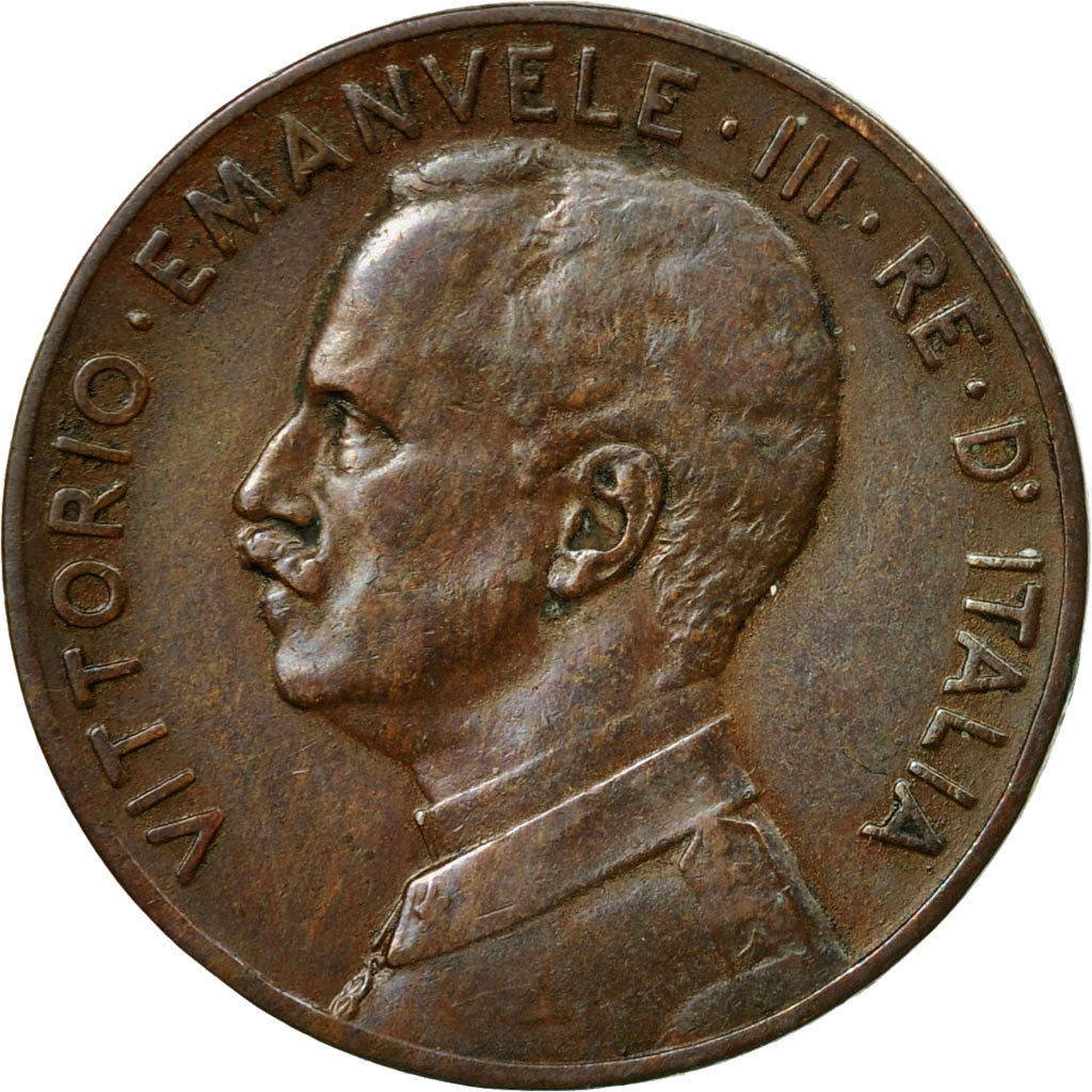 Coin, Italy, Vittorio Emanuele III, 5 Centesimi, 1915, Rome, EF(40-45), Bronze