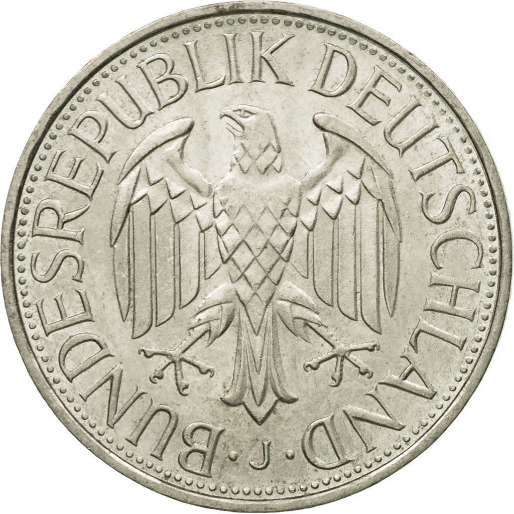 Coin, GERMANY - FEDERAL REPUBLIC, Mark, 1989, Hambourg, AU(55-58)