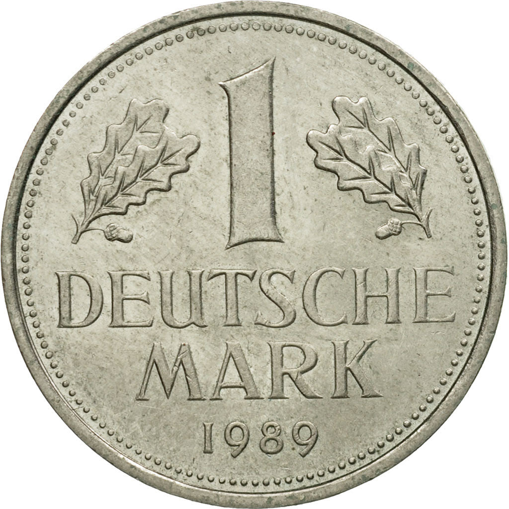 Coin, GERMANY - FEDERAL REPUBLIC, Mark, 1989, Hambourg, AU(55-58)