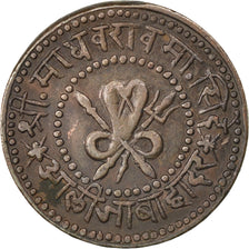 Moneda, INDIA-PRINCIPADOS, GWALIOR, Madho Rao, 1/4 Anna, 1901, MBC+, Cobre