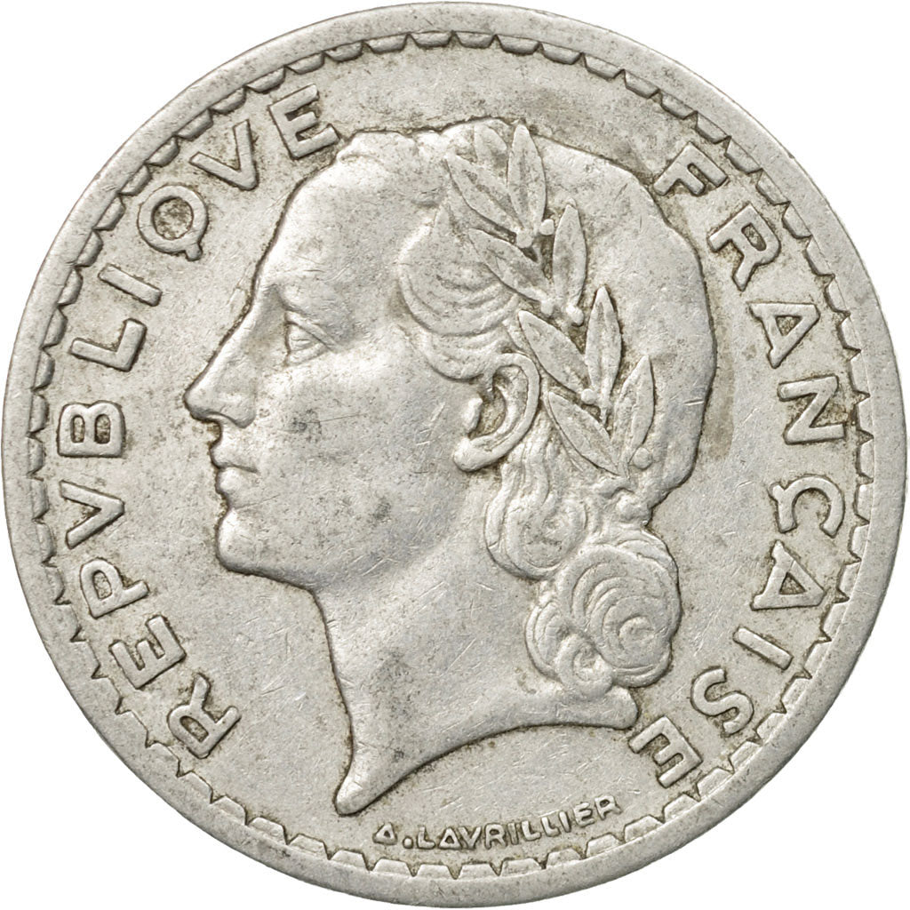 Coin, France, Lavrillier, 5 Francs, 1947, Beaumont - Le Roger, EF(40-45)