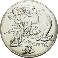 France, 10 Euro, Liberté Astérix, Obélix, 2015, MS(64), Silver