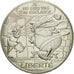 France, 10 Euro, Liberté Obélix Bonemine, 2015, MS(64), Silver