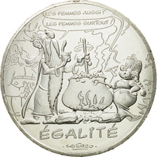 France, 10 Euro, Egalité, Druide, 2015, MS(64), Silver