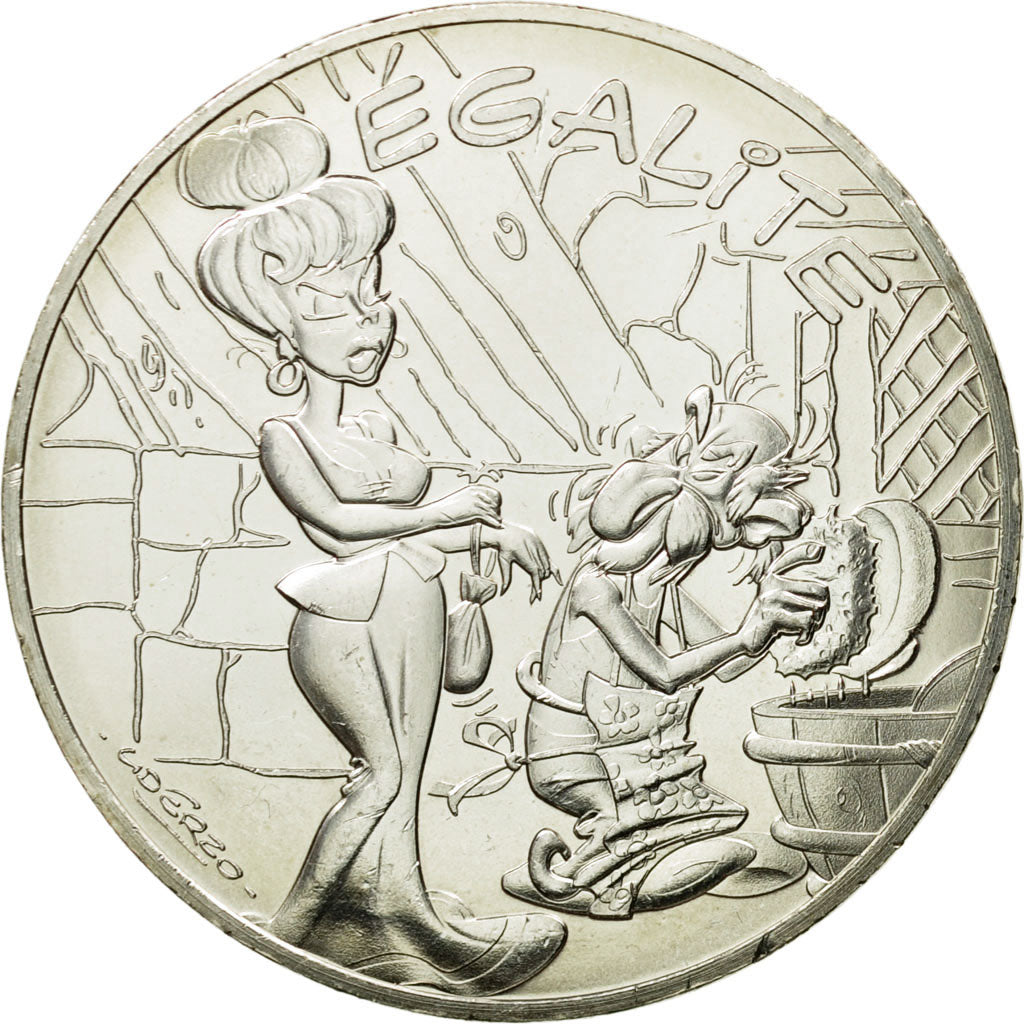 Francia, 10 Euro, Egalité Mme Agecanonix, Agecanonix, 2015, SPL+, Argento