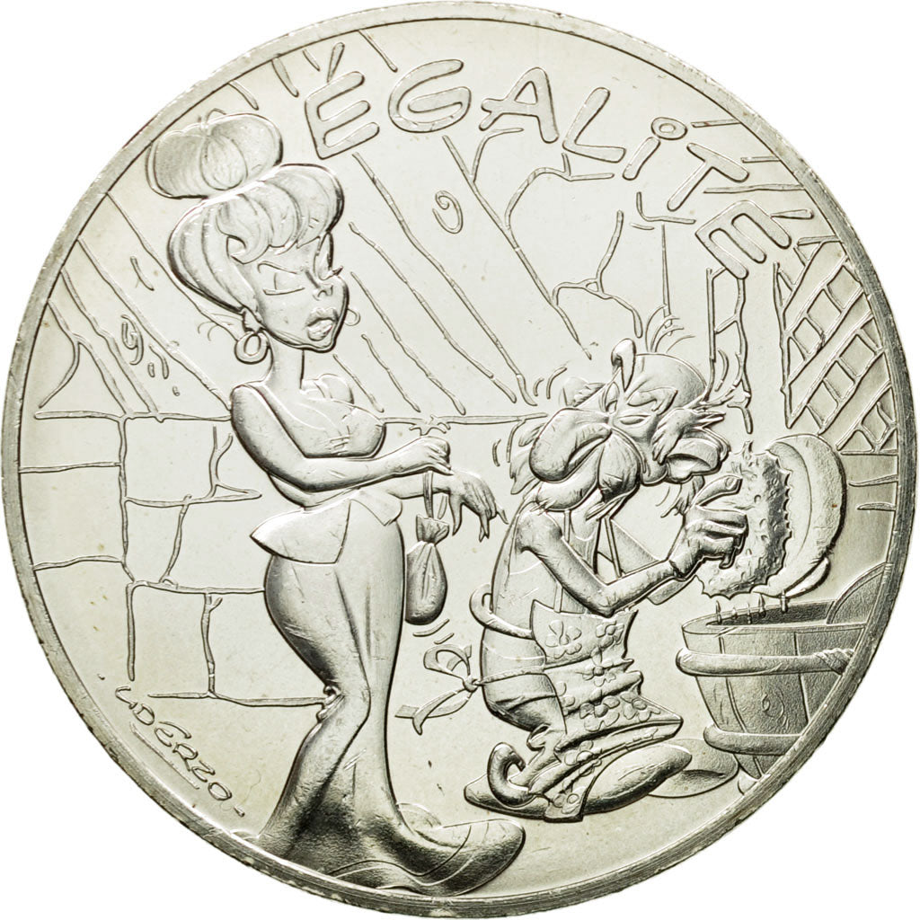 Francia, 10 Euro, Egalité Mme Agecanonix, Agecanonix, 2015, SPL+, Argento