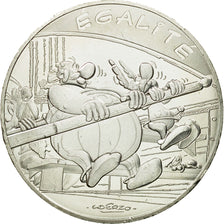 France, 10 Euro, Egalité, Astérix, Obélix, 2015, MS(64), Silver