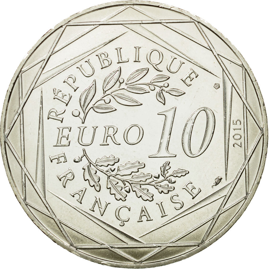 Frankreich, 10 Euro, Fraternité, Obélix, Danse, 2015, UNZ+, Silber