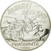 France, 10 Euro, Fraternité, Abraracourcix, 2015, MS(64), Silver