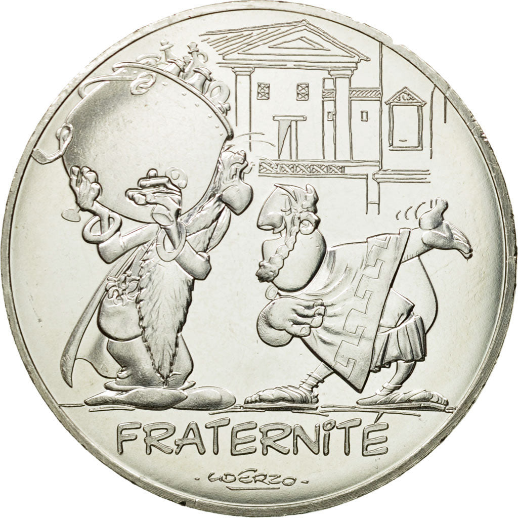 France, 10 Euro, Fraternité, Druide, 2015, MS(64), Silver