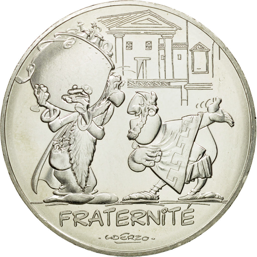 France, 10 Euro, Fraternité, Druide, 2015, MS(64), Silver