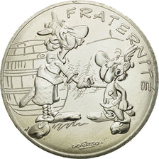 France, 10 Euro, Fraternité, Astérix chez les Bretons, 2015, MS(64), Silver