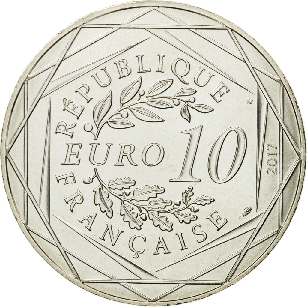 Francia, 10 Euro, Paris capitale, 2017, SPL+, Argento
