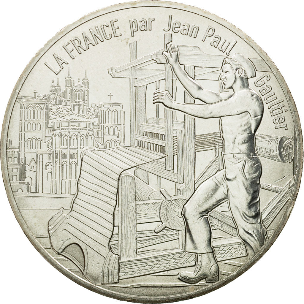 France, 10 Euro, Lyon la lumineuse, 2017, MS(64), Silver