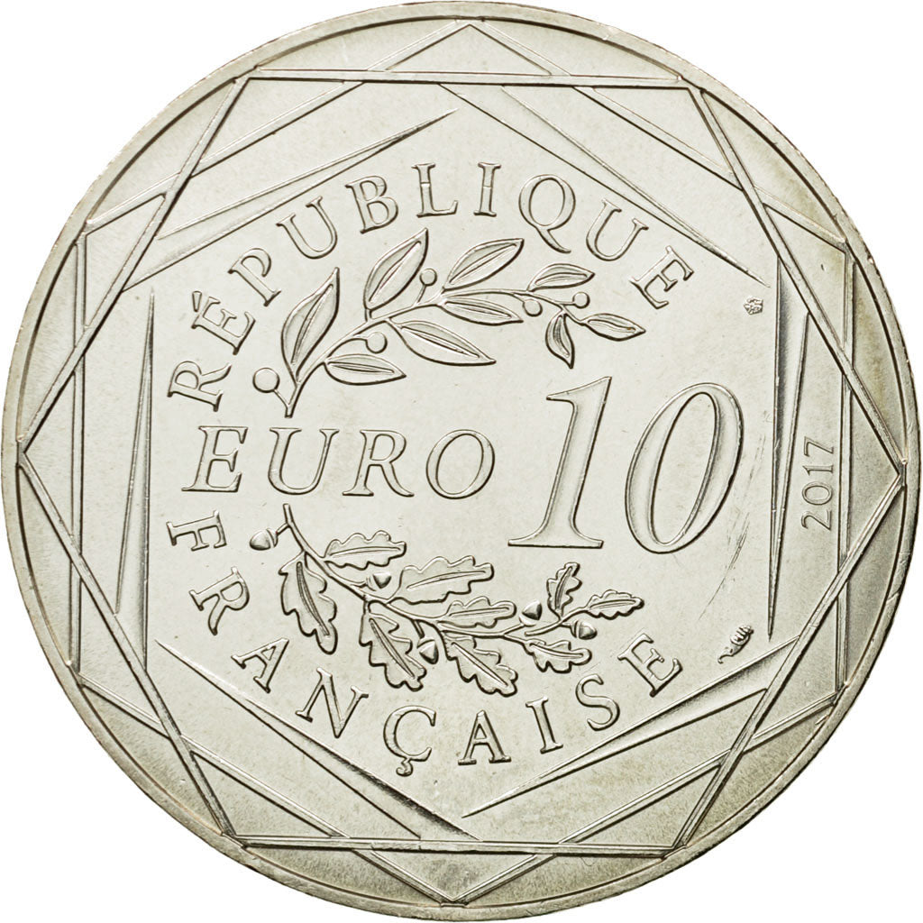 France, 10 Euro, Le Roussillon dansant, 2017, MS(64), Silver