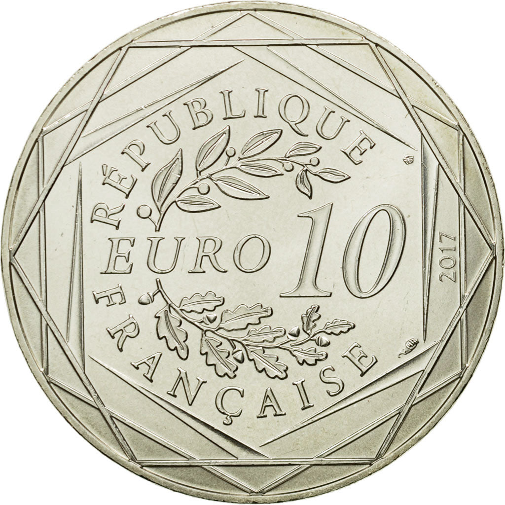 France, 10 Euro, Le Languedoc enchanteur, 2017, MS(64), Silver